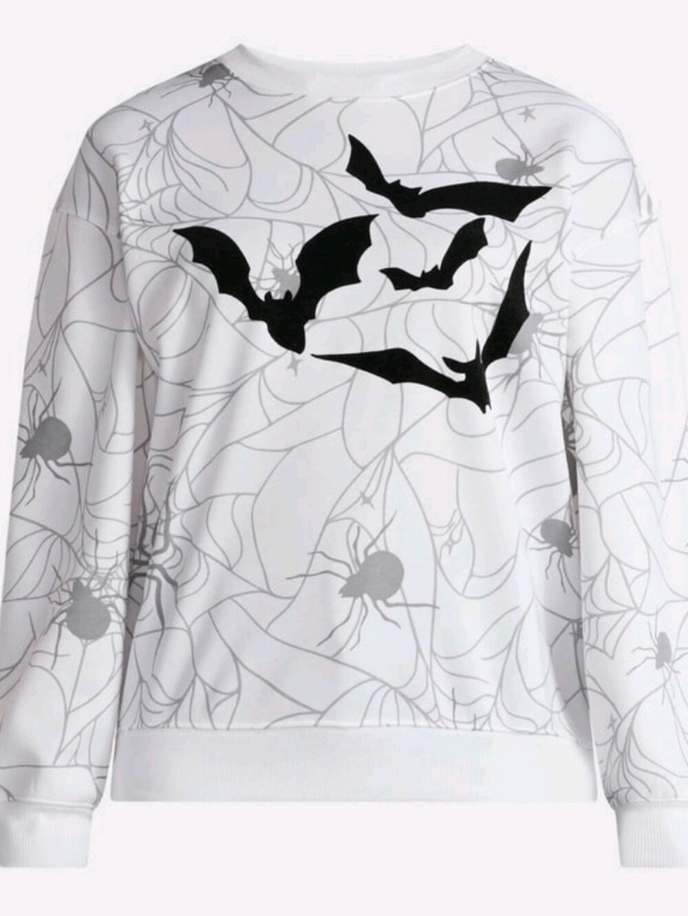 Halloween Women's Spiders and Bats Sweatshirt